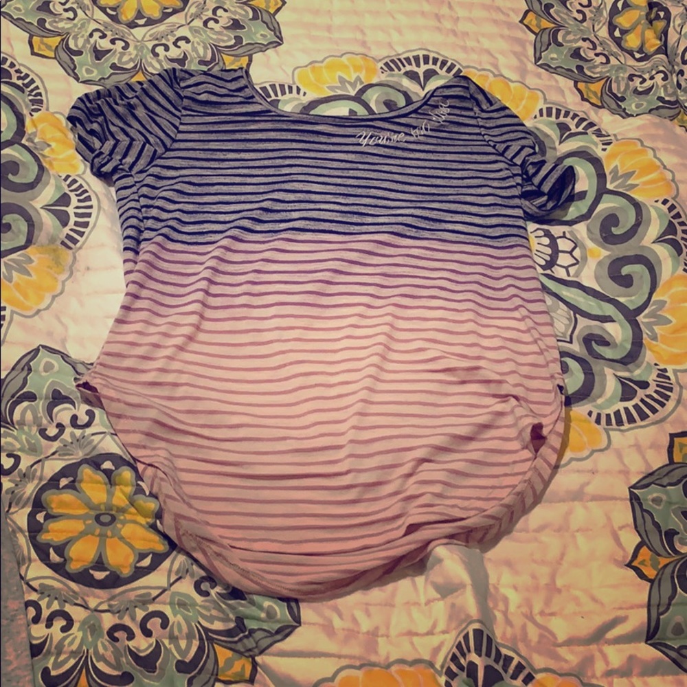 A shirt that is shorter in the front than the back